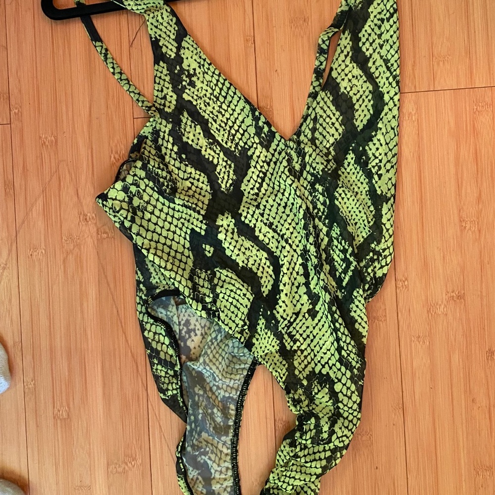 snakeskin bodysuit